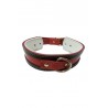 COLLAR GALGO ROJO BORDE NEGRO 35X4CM