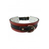 COLLAR GALGO NEGRO BORDE ROJO 35X4CM