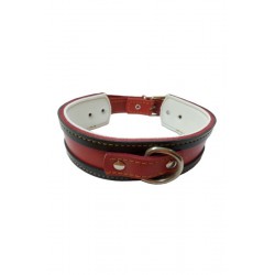 COLLAR GALGO ROJO BORDE NEGRO 40X4CM