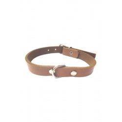 COLLAR CUERO NATURAL LAURA...