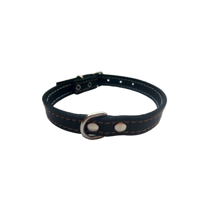 COLLAR CUERO NEGRO LAURA MOD.53 1,5X 28CM.