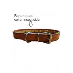 COLLAR PROTECT CUERO NATURAL 45x2.5cm