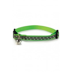 COLLAR GATO REFLECTANTE 1 x 20/25cm. Verde