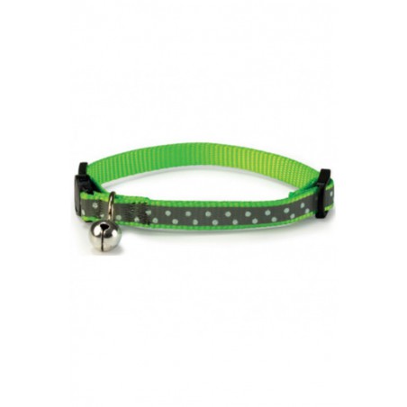 COLLAR GATO REFLECTANTE 1 x 20/25cm. Verde