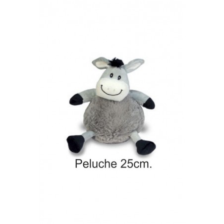 BURRITO PELUCHE GRIS 25cm.