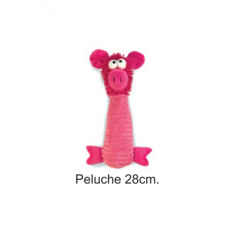 CERDITO PELUCHE ROSA 28cm.