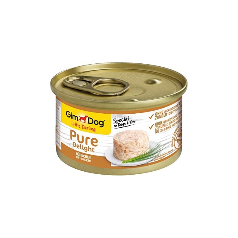 LATA GIMDOG Pure Delight Pollo, 85gr.