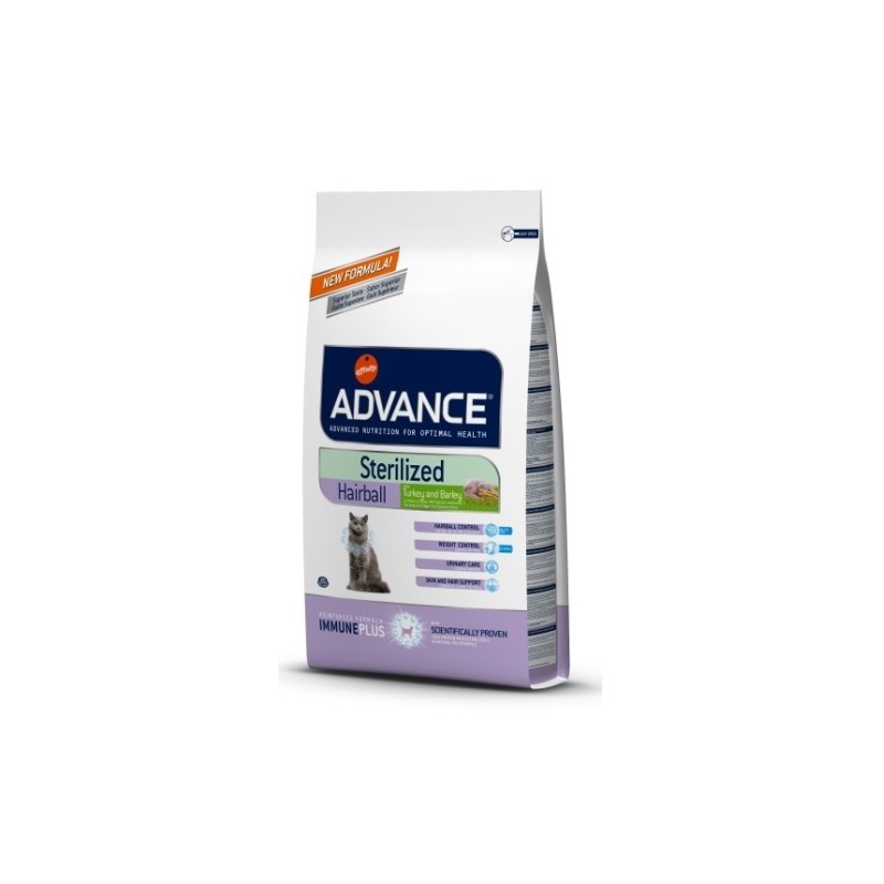 ADVANCE STERILIZED CAT HAIRBALL 10 KG