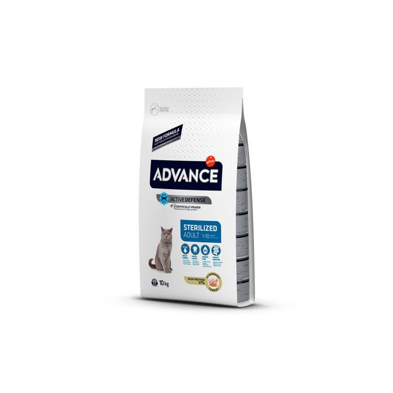 ADVANCE CAT STERILIZED TURKEY 10 KG.