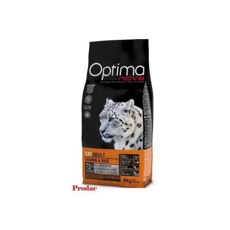 OPTIMA NOVA CAT ADULT SALMON RICE 2 KG.