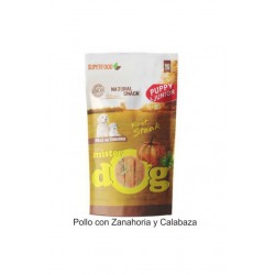 Snack POLLO Con ZANAHORIA 70 gr. Mister Dog