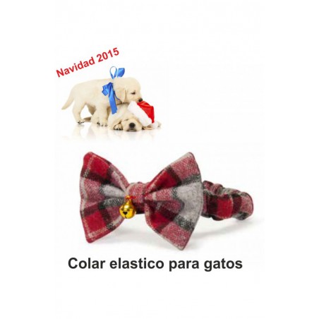 COLLAR ELASTICO MASCOTA Palomita Navidad