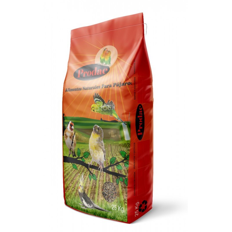 CANARIOS SIN AVENA PRODAC 25 KG.