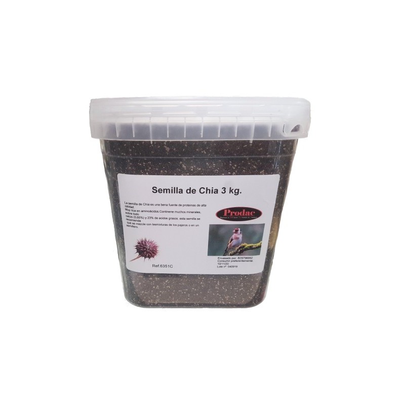 CHIA (SALVIA HISPANICA) TARRINA 550 GR.