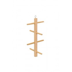 PERCHA VERTICAL MADERA 15X20 CM.H