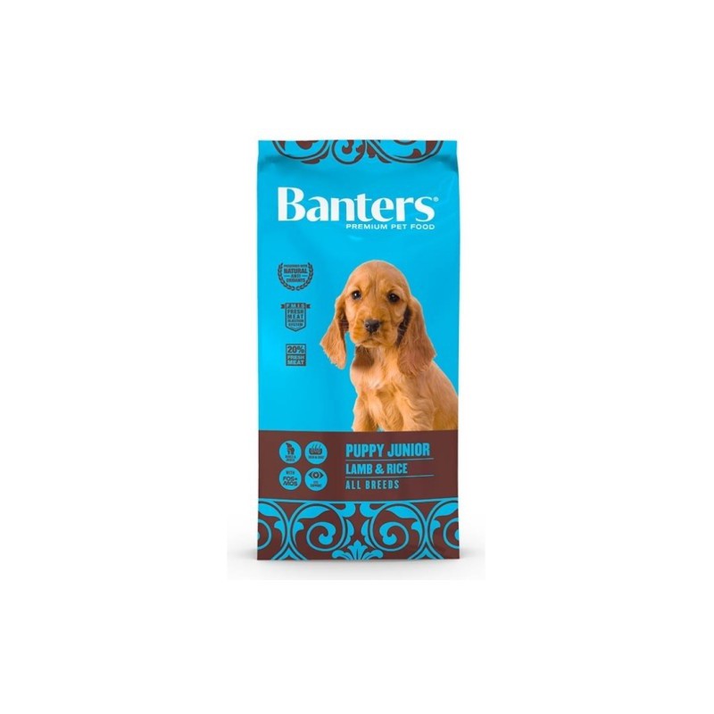 BANTERS DOG PUPPY LAMB&RICE 3KG.