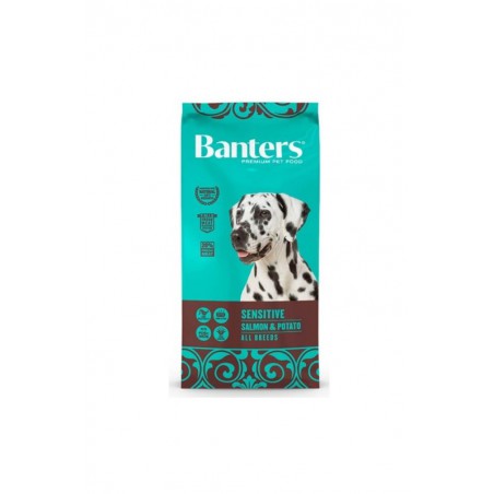 BANTERS DOG SENSITIVE SALMON&POTATO 15 KG.