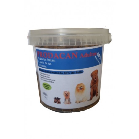 PRODACAN ADULTOS 1 KG. Alimento Natural Semi-Humedo