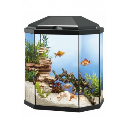 ACUARIO AQUA 30 LED. NEGRO.