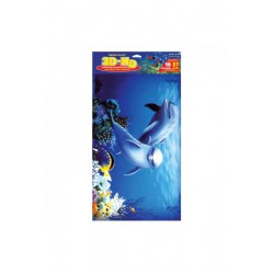 POSTER 3D DELFINES (50X30 CM)