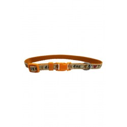 COLLAR HANDY MR.DOG 10x210. NARANJA