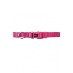 COLLAR NYLON BASICO FUSCIA 20-30X1CM