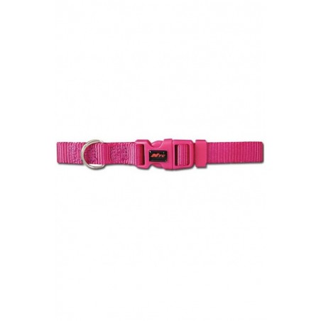 COLLAR NYLON BASICO FUSCIA 20-30X1CM