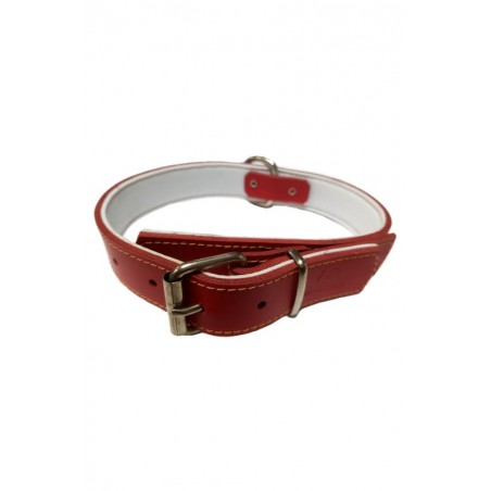 COLLAR PIEL CONFORT ROJO 30 x 260-360 mm