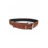 COLLAR CUERO COSIDO 85cm. MARRON Razas Grandes