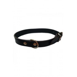 COLLAR CUERO LISO NEGRO...